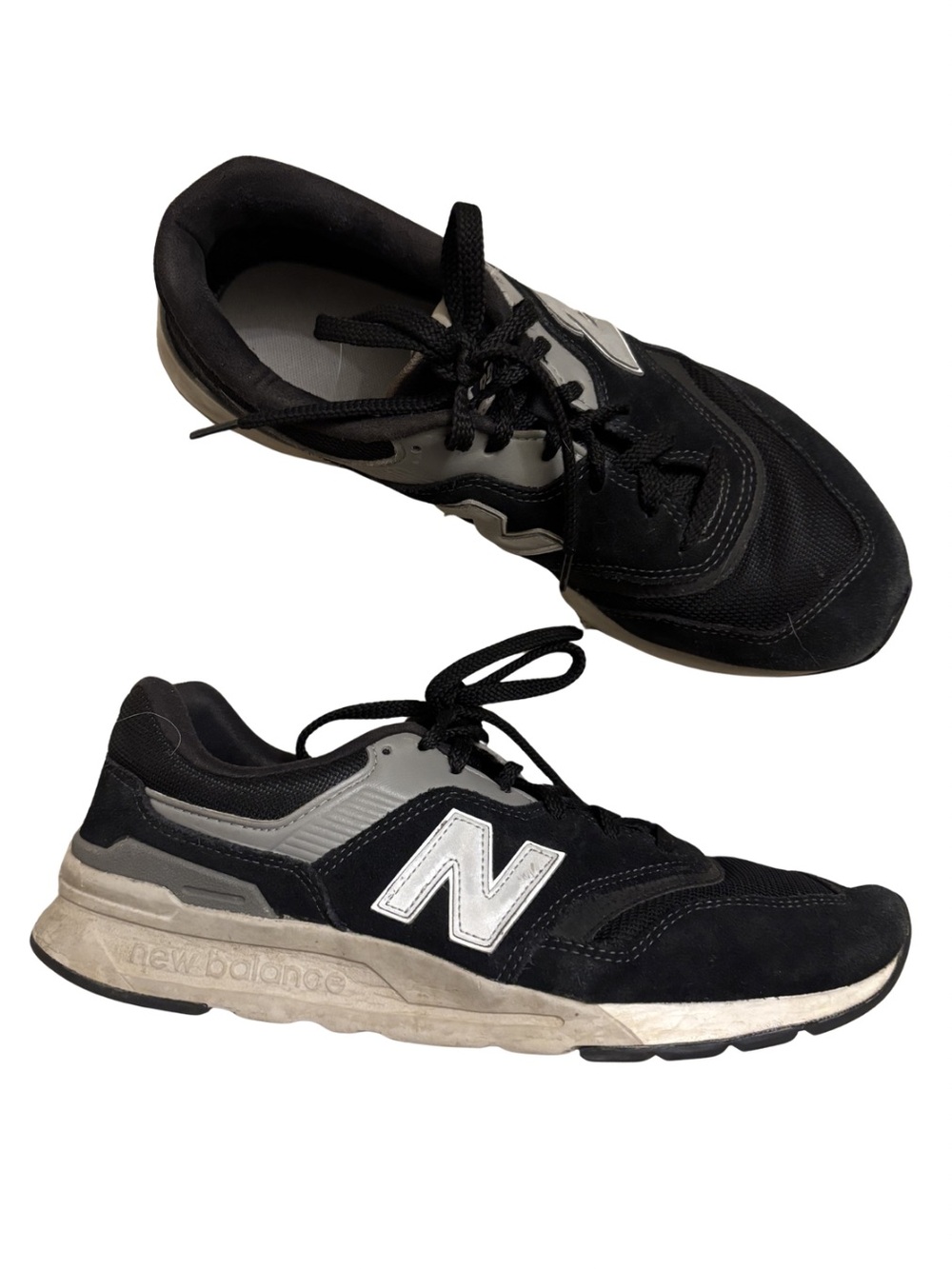 New Balance Men's Black & Gray Casual Lace-Up Sneakers - Picture 1 of 6
